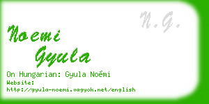 noemi gyula business card